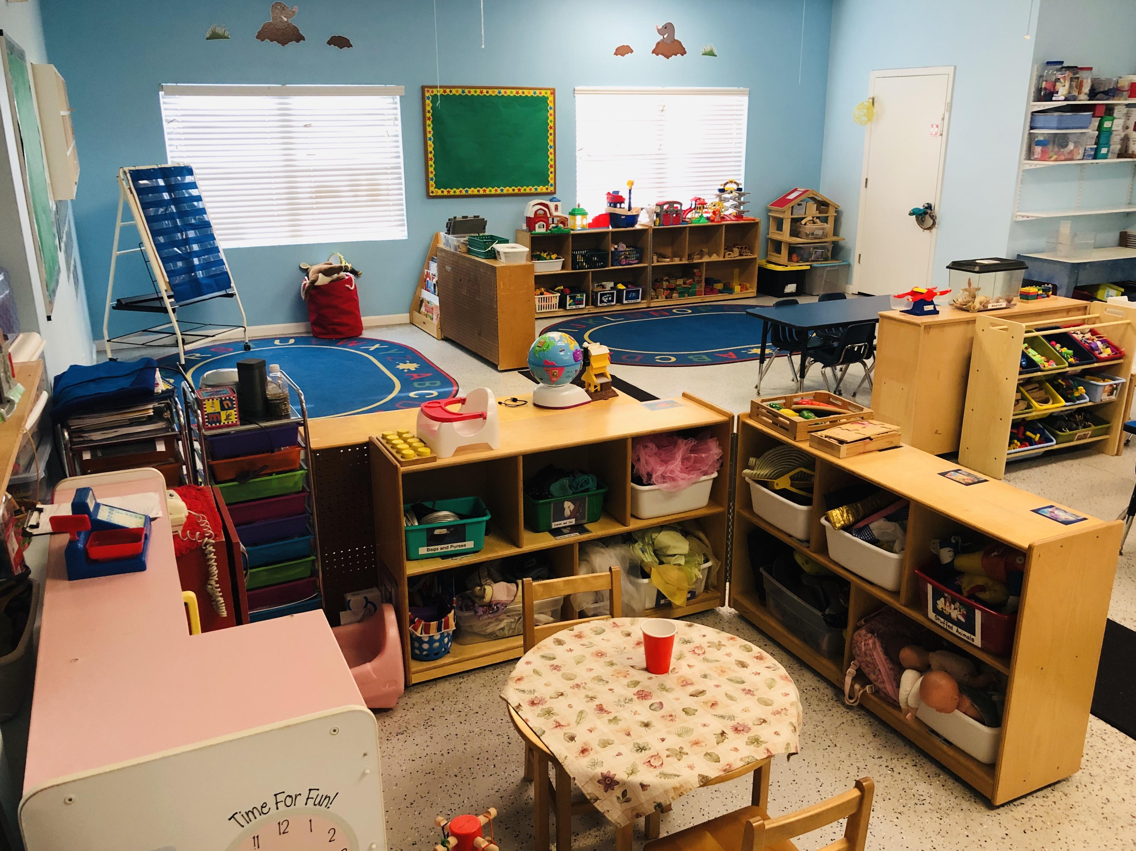 Squirrels three-year-old classroom with play areas