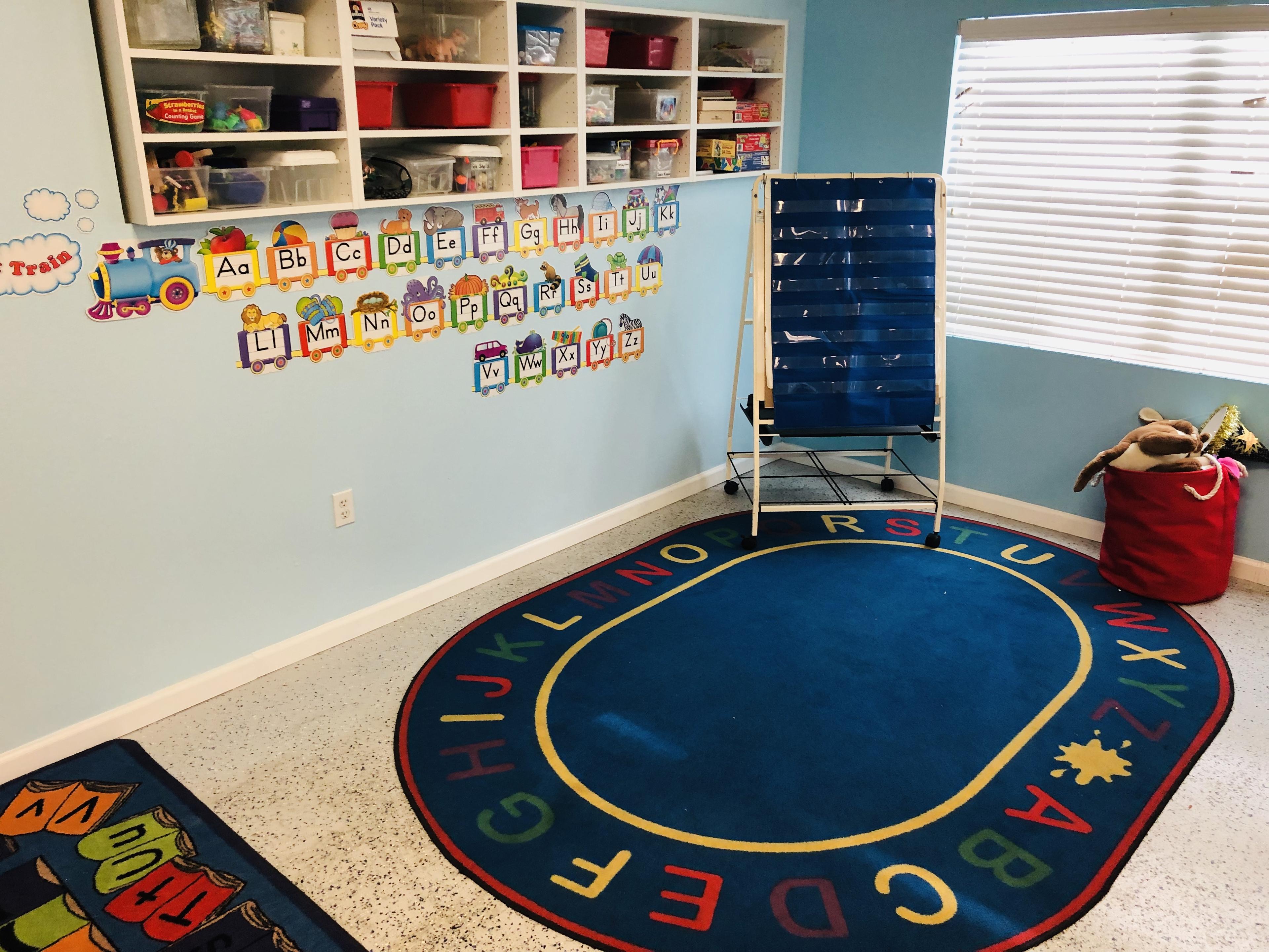 Squirrels classroom with circle-time rug