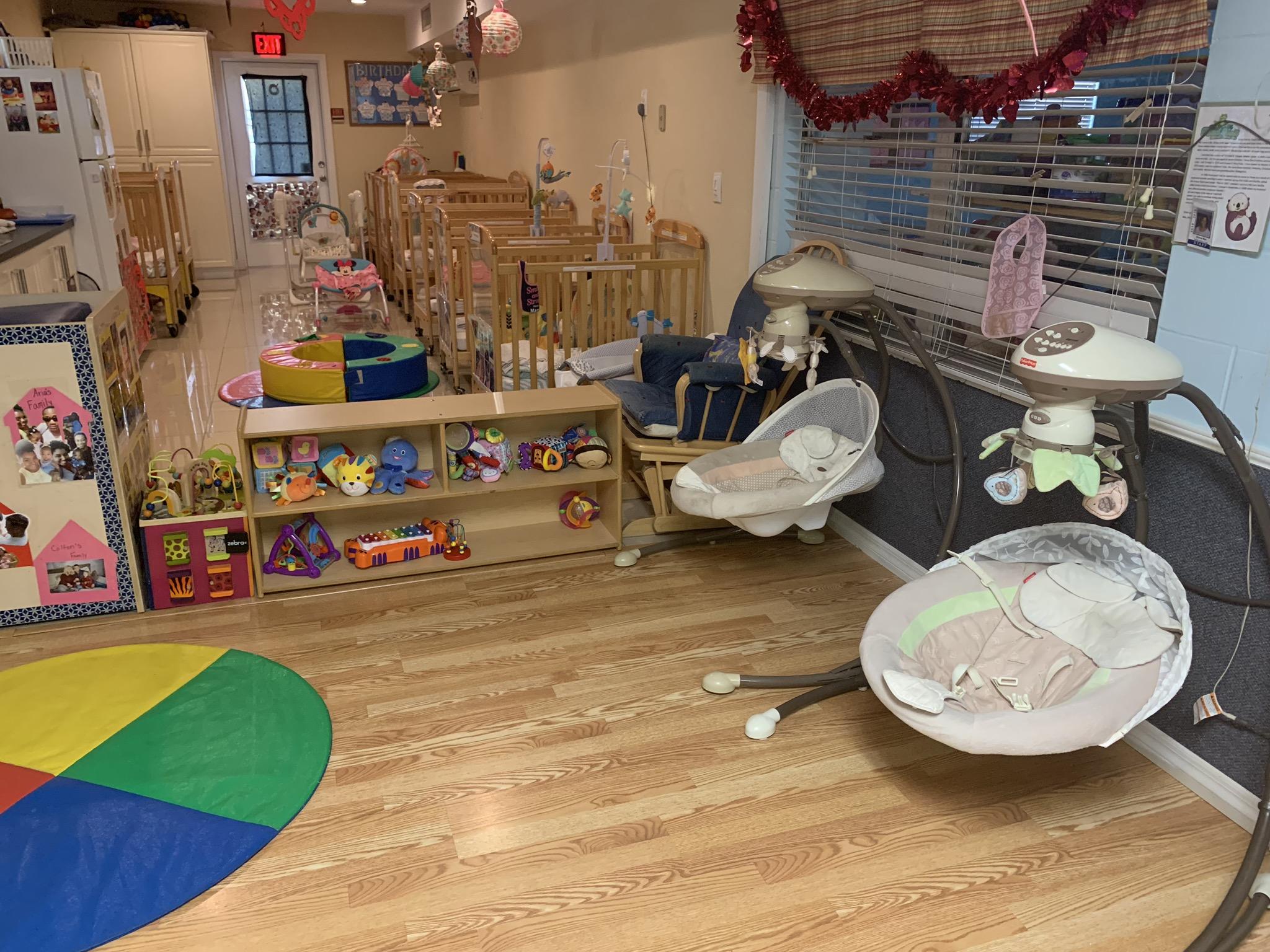 Another view of the Otters infant room and play furnishings